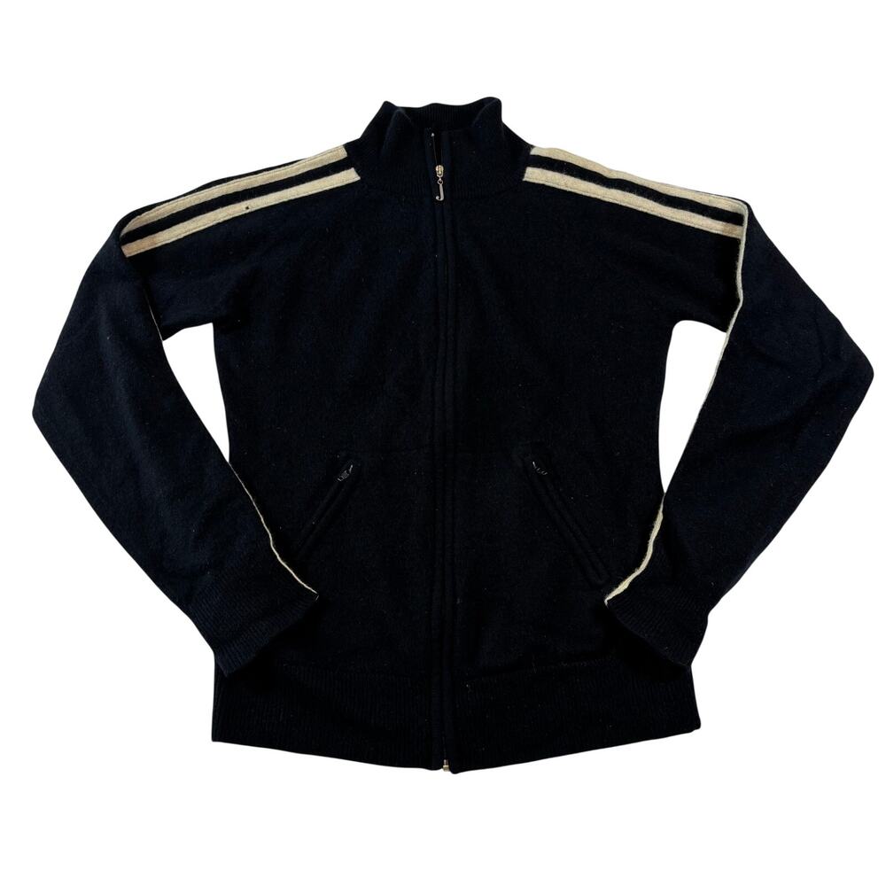 Y2K Juicy Couture Cashmere Zip Up Track Jacket Sweater, Girls L OR Womens S